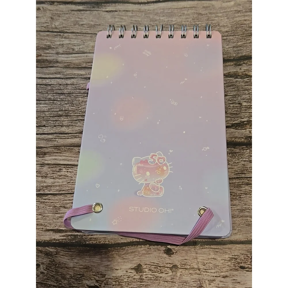 Hello Kitty x Studio Oh! 50th Anniversary Top-Spiral Notebook - NEW 8x5 (220)